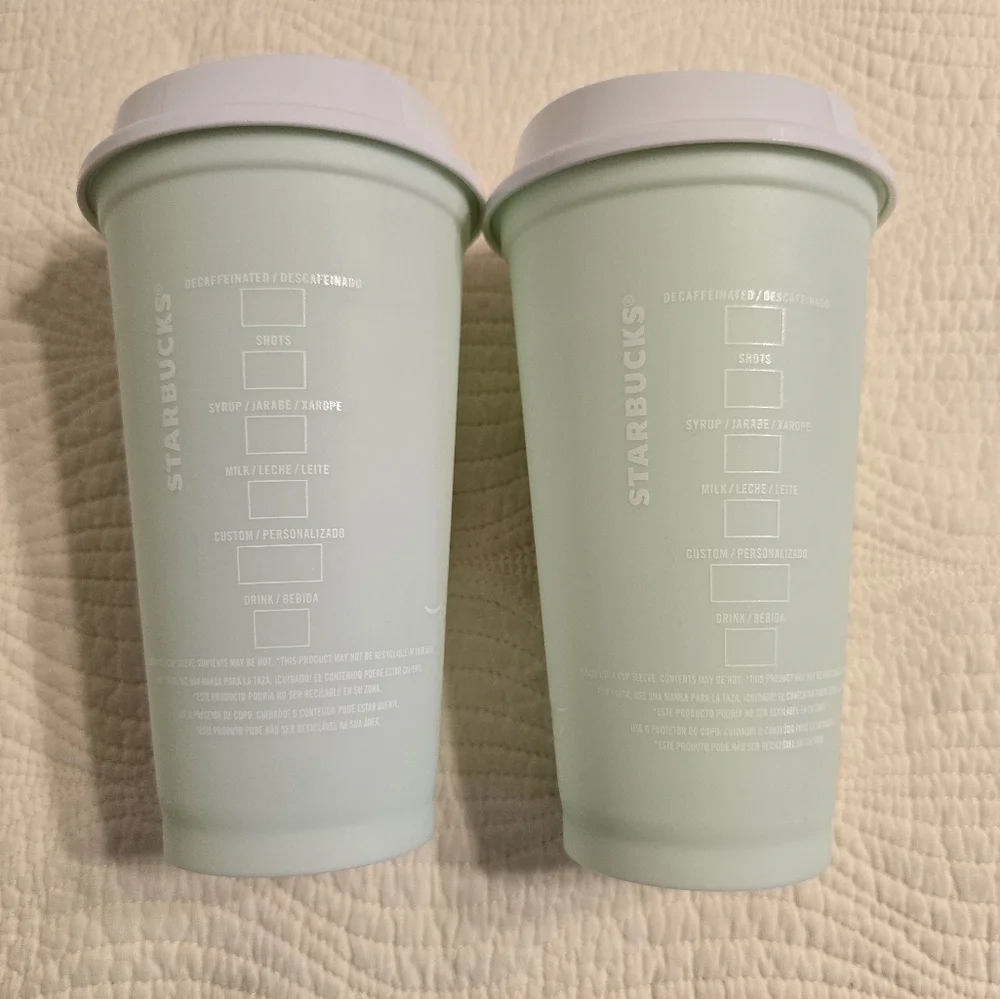 NWOT Starbucks 2024 LATAM Holiday Release Hot Cup with Sippy Top (2 Cups)